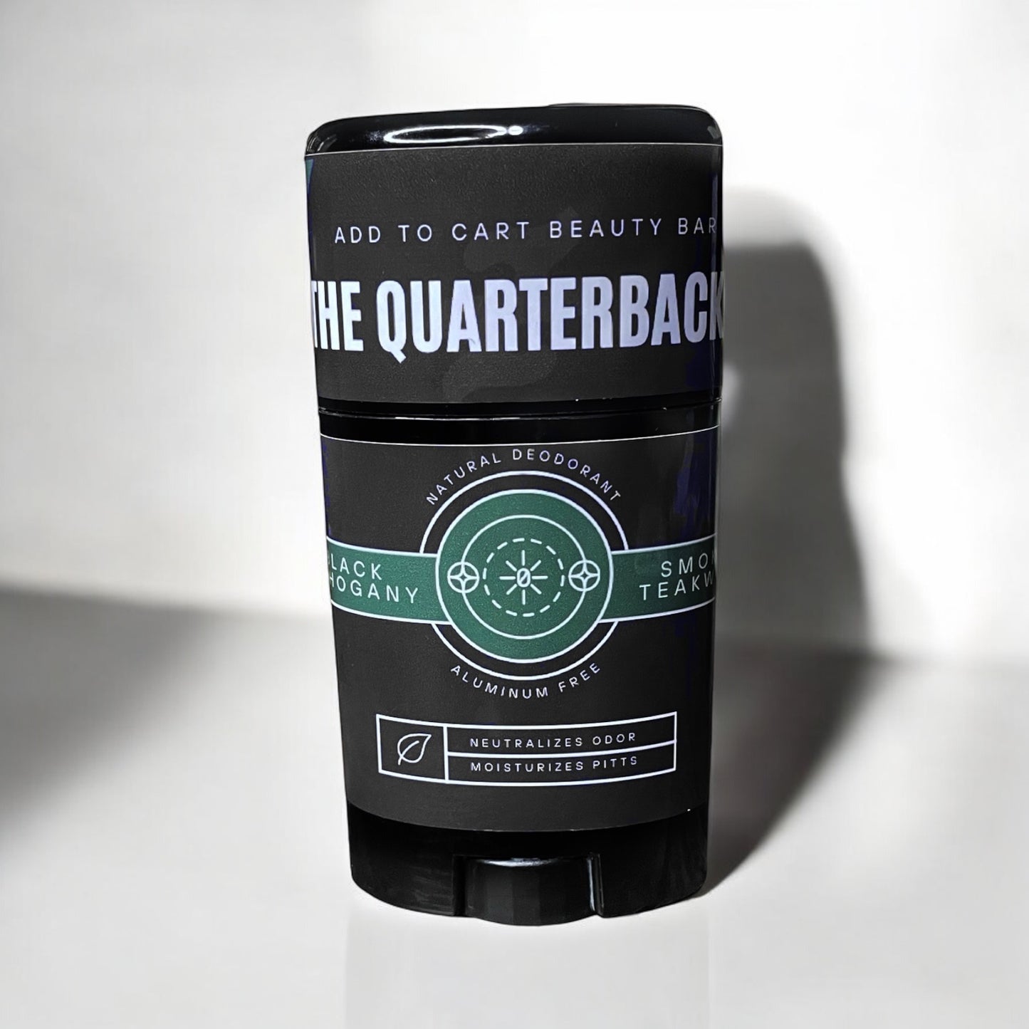 “The Quarterback” Black Mahogany & Smoked Teakwood Deodorant