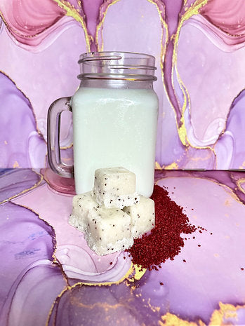 Goat Milk & Cranberry Exfoliating Sugar Scrub Cubes